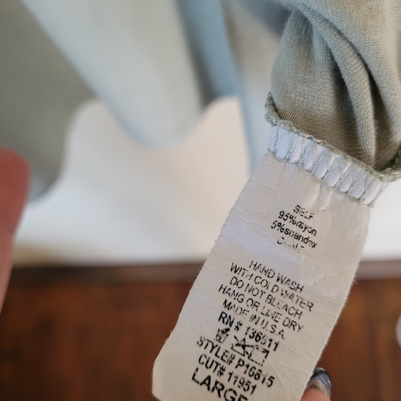 Pink Lilly Basically The Best Sage T-Shirt Dress Size Women's Large - Picture 10 of 10